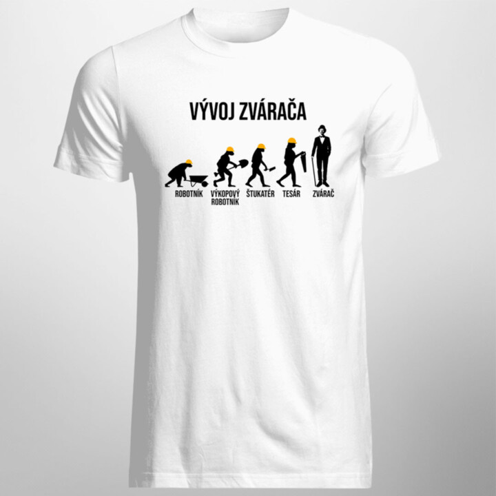 Vývoj zvárača - pánske tričko s potlačou