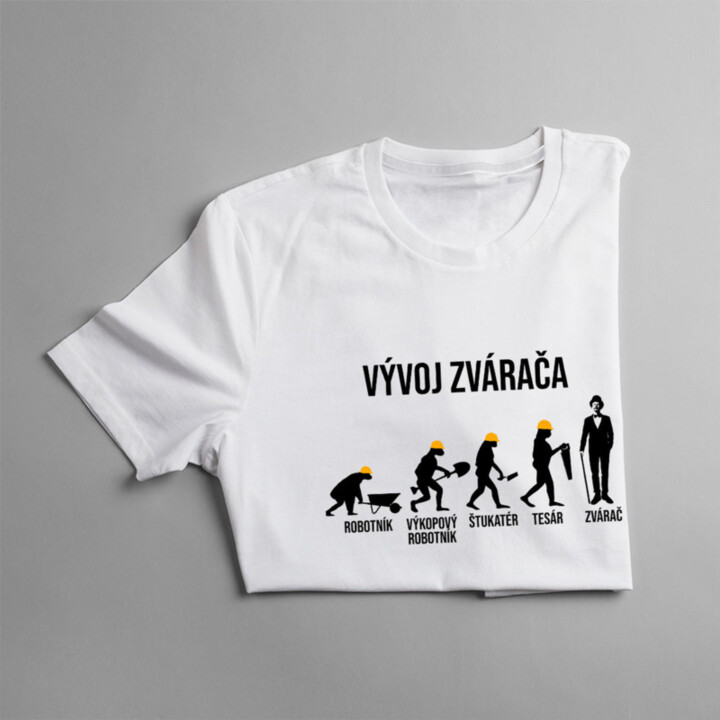Vývoj zvárača - pánske tričko s potlačou