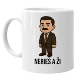 Nerieš a ži - keramický hrnček s potlačou