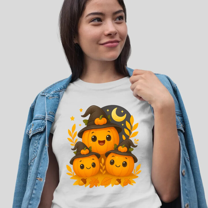Deň tekvíc - halloween - tekvica - dámske tričko s potlačou