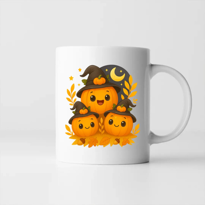 Deň tekvíc - halloween - tekvica - keramický hrnček s potlačou