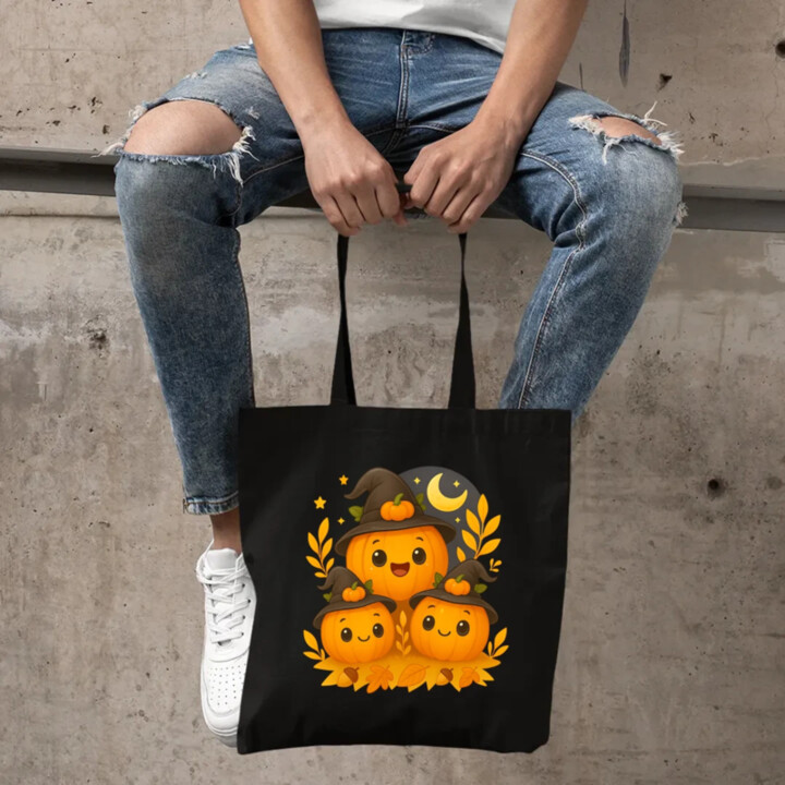 Deň tekvíc - halloween - tekvica - taška s potlačou