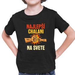 Najlepší chalani na svete – mená - detské tričko s potlačou - personalizovaný produkt