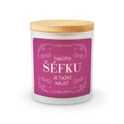 Takúto šéfku je ťažké nájsť - vonná svieca s potlačou