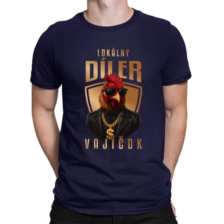 Lokálny díler vajíčok v2 - pánske tričko s potlačou
