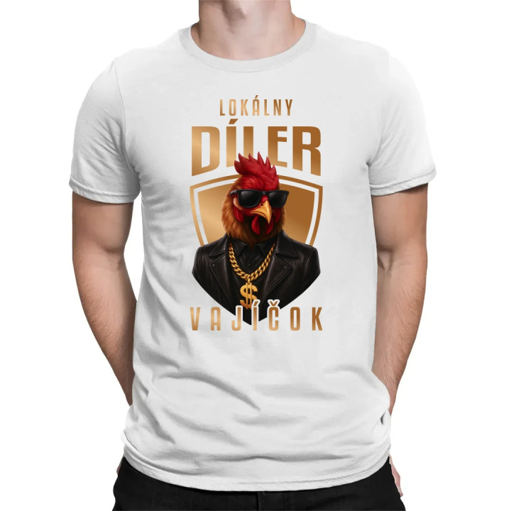 Lokálny díler vajíčok v2 - pánske tričko s potlačou