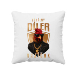 Lokálny díler vajíčok v2 - vankúš s potlačou