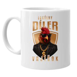 Lokálny díler vajíčok v2 - keramický hrnček s potlačou