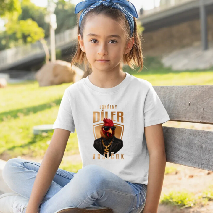 Lokálny díler vajíčok v2 - detské tričko s potlačou
