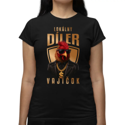 Lokálny díler vajíčok v2 - dámske tričko s potlačou