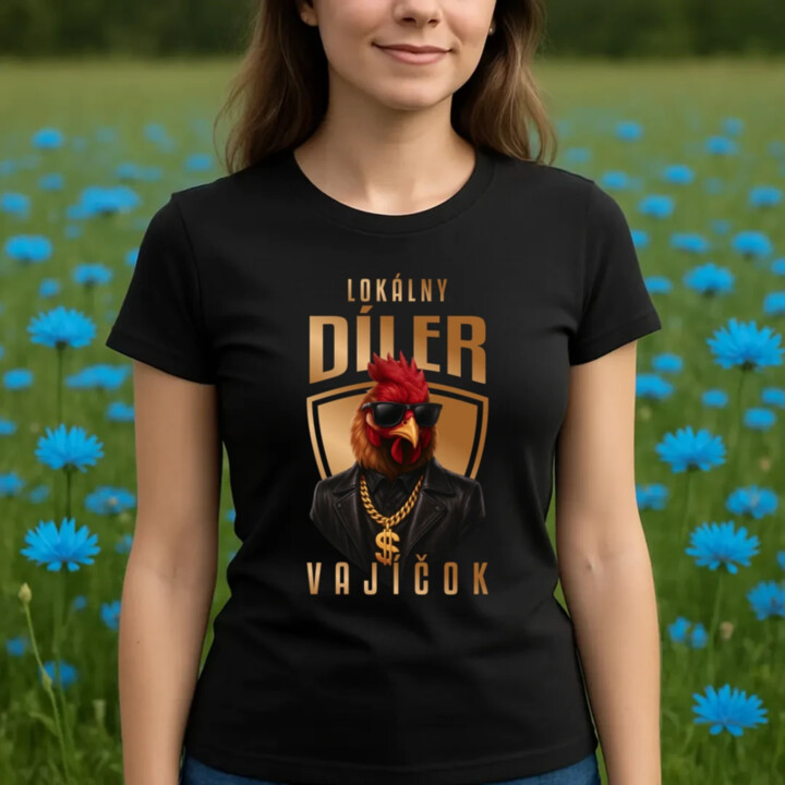 Lokálny díler vajíčok v2 - dámske tričko s potlačou