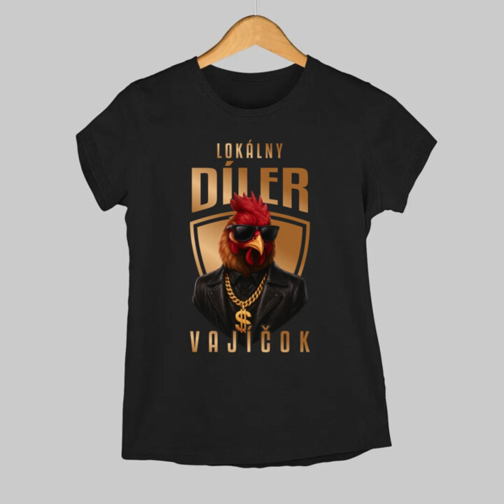 Lokálny díler vajíčok v2 - dámske tričko s potlačou