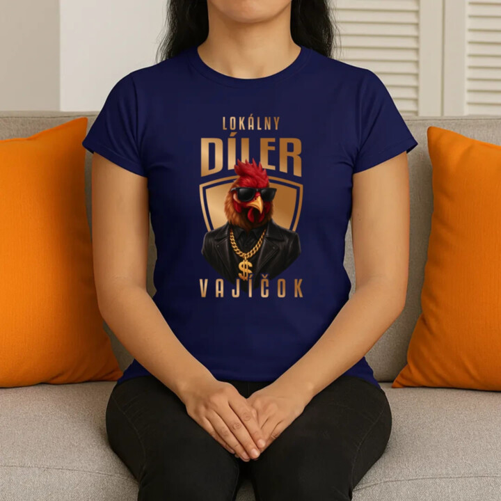 Lokálny díler vajíčok v2 - dámske tričko s potlačou