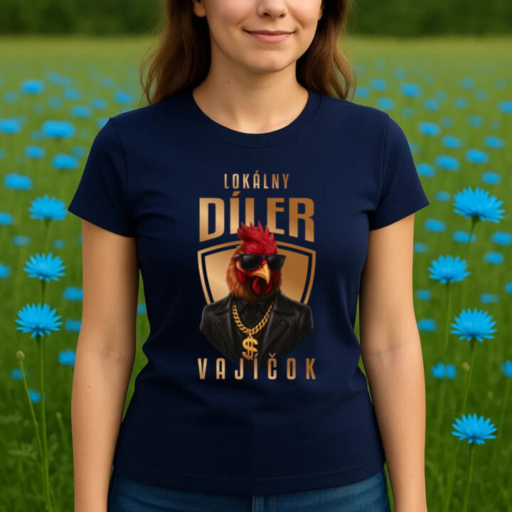 Lokálny díler vajíčok v2 - dámske tričko s potlačou