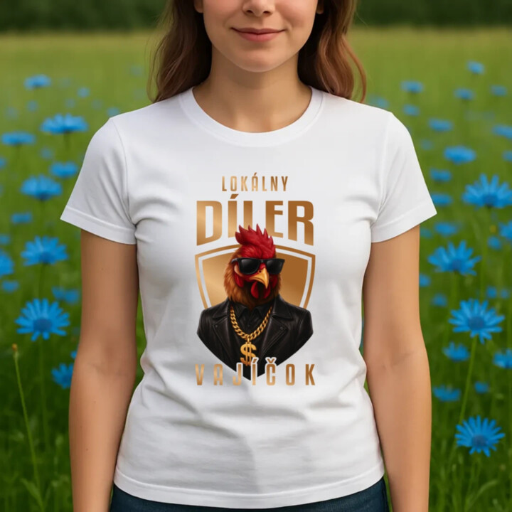 Lokálny díler vajíčok v2 - dámske tričko s potlačou
