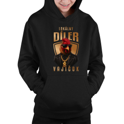 Lokálny díler vajíčok v2 - detská mikina s kapucňou