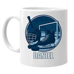 Hokej – meno - keramický hrnček s potlačou - personalizovaný produkt