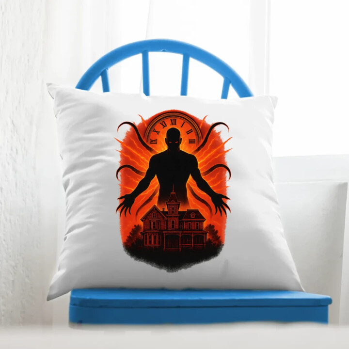 Dom Večný – pre fanúšikov seriálu Stranger Things - vankúš s potlačou