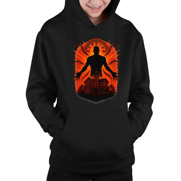 Dom Večný – pre fanúšikov seriálu Stranger Things - detská mikina s kapucňou