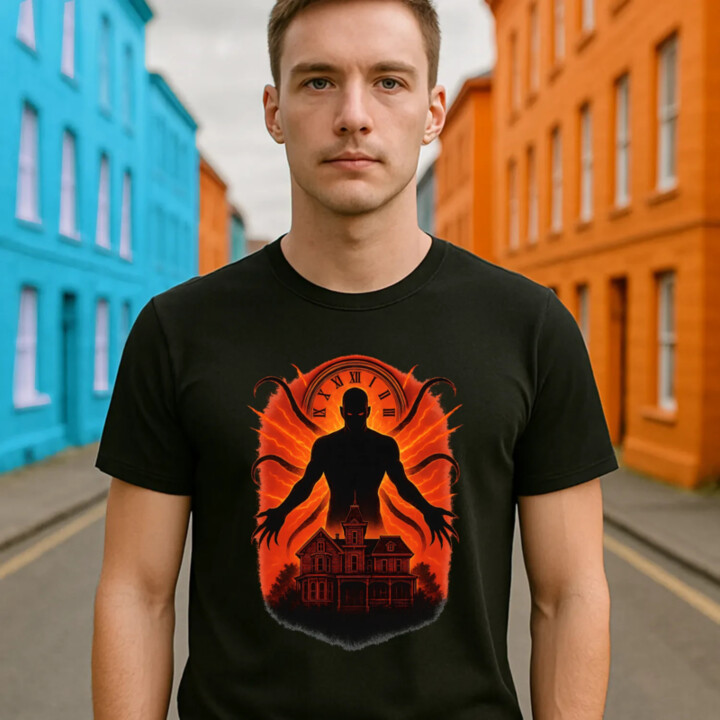 Dom Večný – pre fanúšikov seriálu Stranger Things - pánske tričko s potlačou