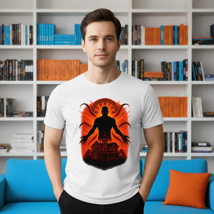 Dom Večný – pre fanúšikov seriálu Stranger Things - pánske tričko s potlačou
