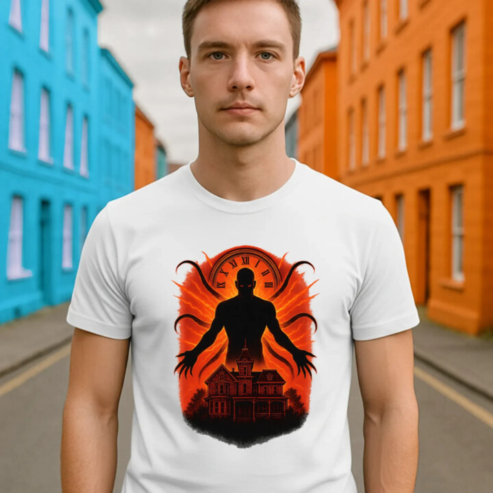 Dom Večný – pre fanúšikov seriálu Stranger Things - pánske tričko s potlačou