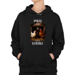 Pokoj v duši? Len v kurníku  - dámska mikina s potlačou