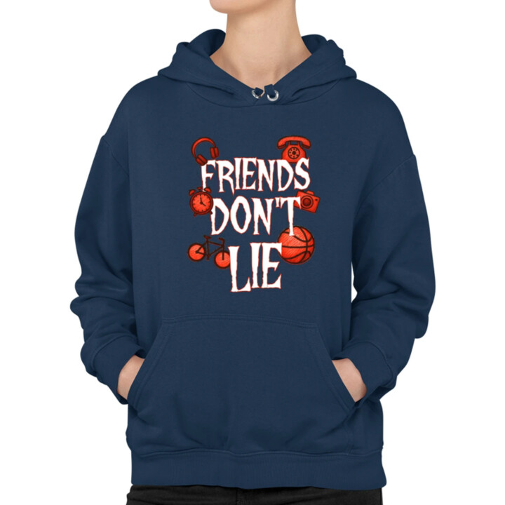 Friends don't lie – pre fanúšikov seriálu Stranger Things  - dámska mikina s potlačou