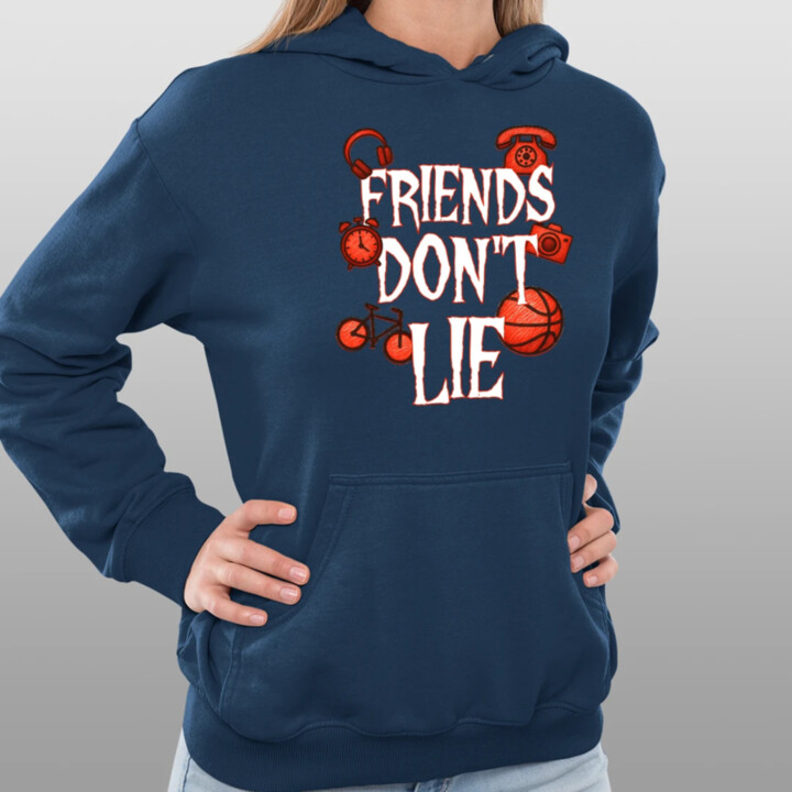 Friends don't lie – pre fanúšikov seriálu Stranger Things  - dámska mikina s potlačou