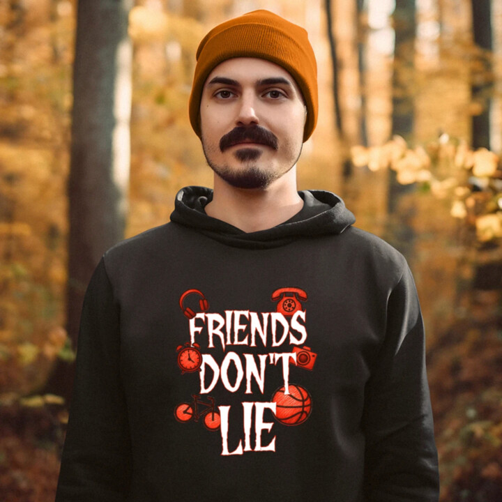 Friends don't lie – pre fanúšikov seriálu Stranger Things  - pánska mikina s potlačou