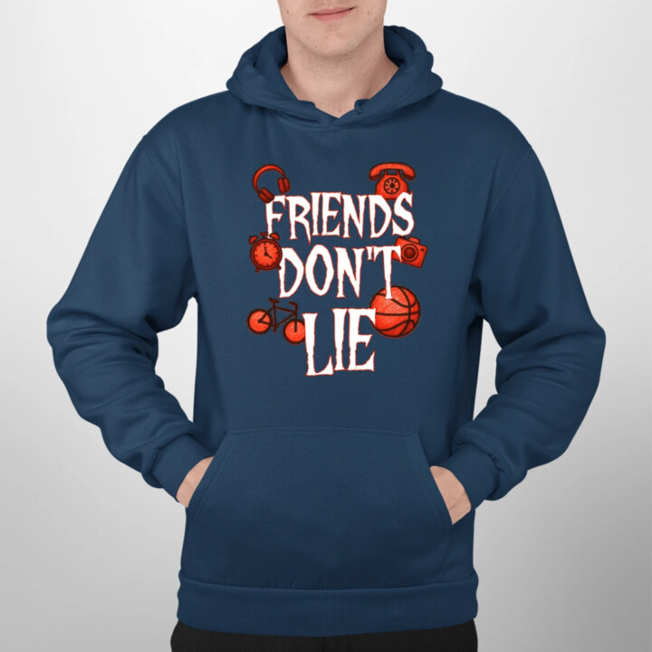 Friends don't lie – pre fanúšikov seriálu Stranger Things  - pánska mikina s potlačou