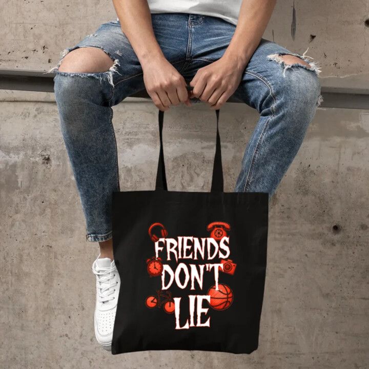 Friends don't lie – pre fanúšikov seriálu Stranger Things - taška s potlačou