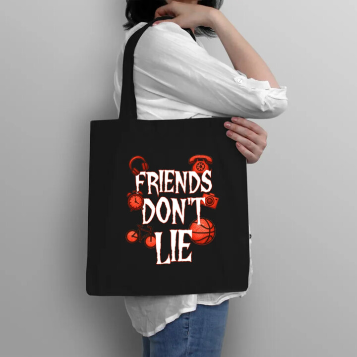 Friends don't lie – pre fanúšikov seriálu Stranger Things - taška s potlačou