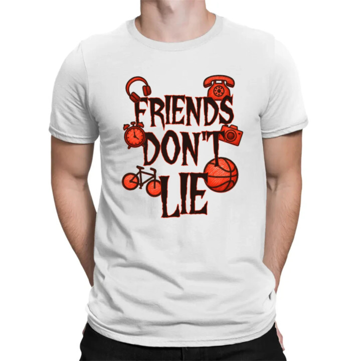 Friends don't lie – pre fanúšikov seriálu Stranger Things - pánske tričko s potlačou