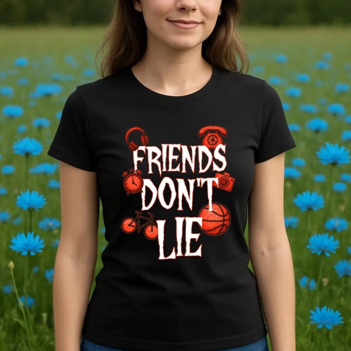 Friends don't lie – pre fanúšikov seriálu Stranger Things - dámske tričko s potlačou