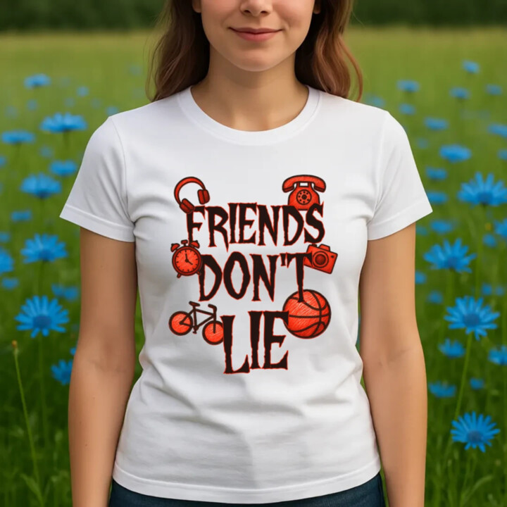 Friends don't lie – pre fanúšikov seriálu Stranger Things - dámske tričko s potlačou
