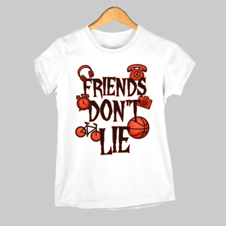 Friends don't lie – pre fanúšikov seriálu Stranger Things - dámske tričko s potlačou