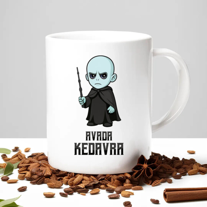 Avada Kedavra - Pre fanúšikov série Harry Potter - keramický hrnček s potlačou