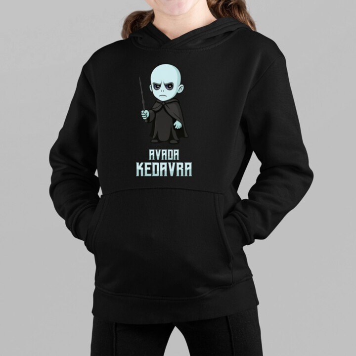 Avada Kedavra - Pre fanúšikov série Harry Potter - detská mikina s kapucňou