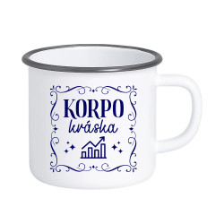 Korpo kráska - keramický smaltovaný hrnček s potlačou