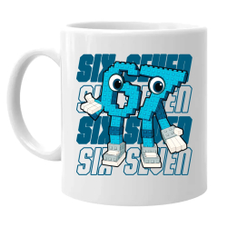 Six seven 67 - Italian Brainrot - keramický hrnček s potlačou