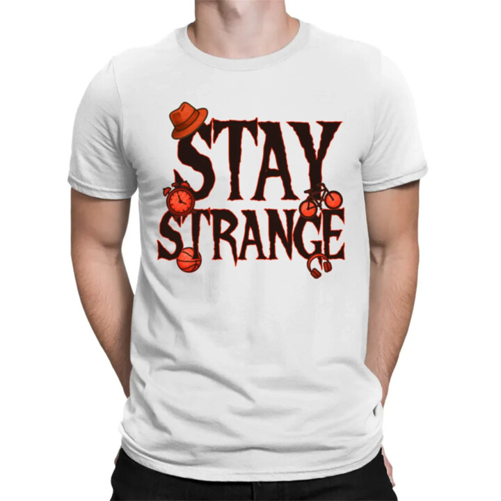 Stay strange pre fanúšikov seriálu Stranger Things - pánske tričko s potlačou