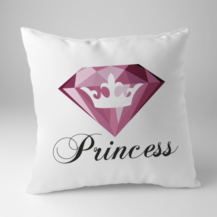 Princess - vankúš s potlačou