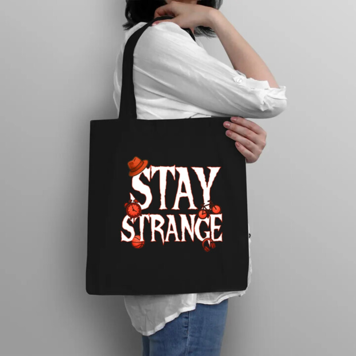 Stay strange pre fanúšikov seriálu Stranger Things - taška s potlačou