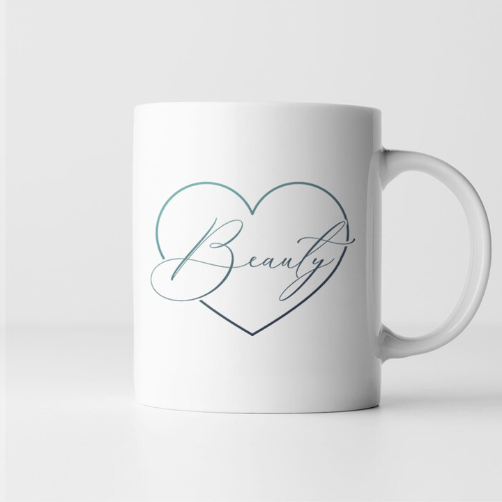 Beauty - keramický hrnček s potlačou