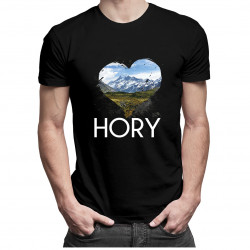 Hory - pánske  tričko s potlačou