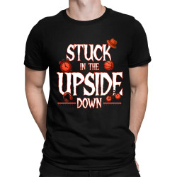 Stuck in the upside down pre fanúšikov seriálu Stranger Things - pánske tričko s potlačou