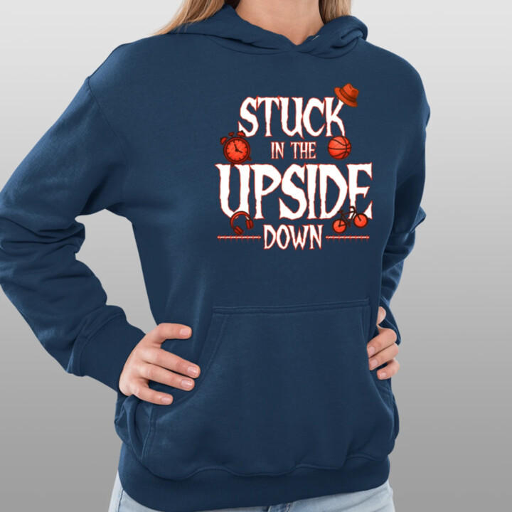 Stuck in the upside down pre fanúšikov seriálu Stranger Things  - dámska mikina s potlačou
