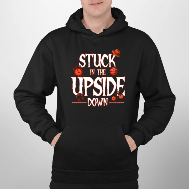 Stuck in the upside down pre fanúšikov seriálu Stranger Things  - pánska mikina s potlačou
