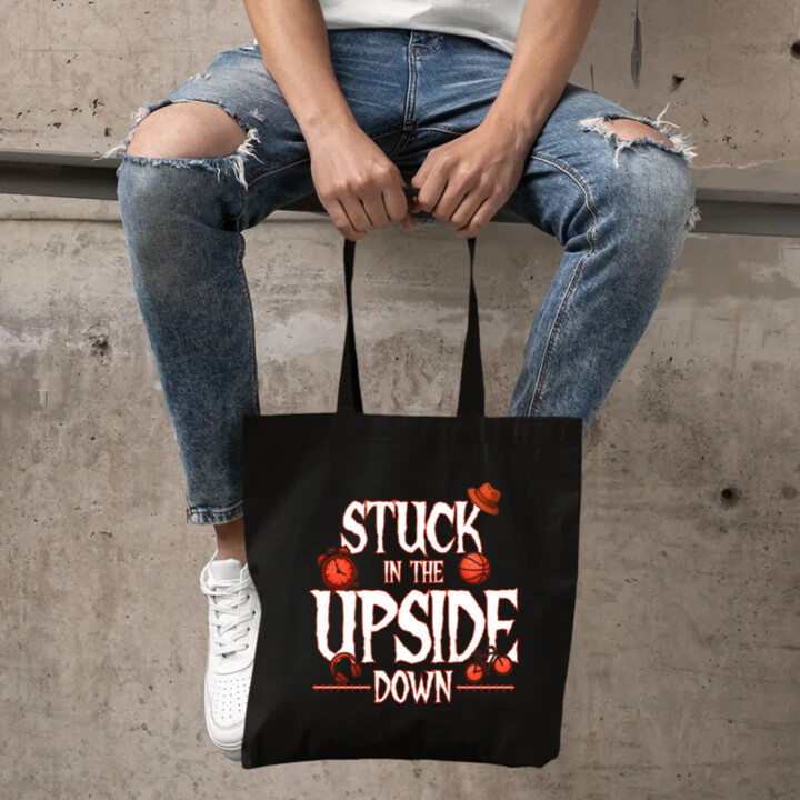 Stuck in the upside down pre fanúšikov seriálu Stranger Things - taška s potlačou